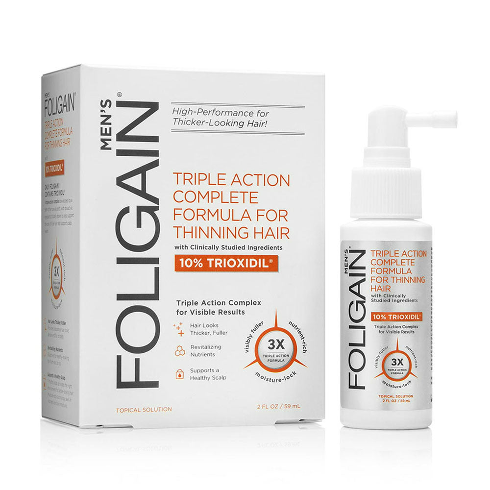 Foligain Triple Action Complete Volumizing Formula For Thinning Hair, 2 Oz